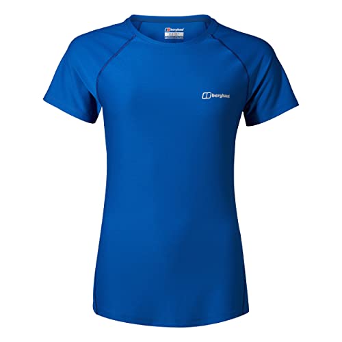 Berghaus Damen 24/7 Kurzärmeliges Crew Tech Baselayer T-Shirt, Blau, 42 EU von Berghaus