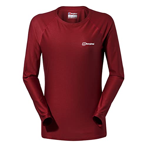 Berghaus Damen 24/7 Langärmeliges Tech Baselayer T-Shirt, Dunkelrot, 48 EU Berghaus Damen 24/7 Langärmeliges Tech Baselayer T-Shirt, Dunkelrot, 48 EU von Berghaus
