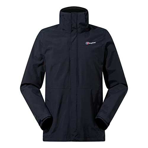 Berghaus Herren Hillwalker Übergangsjacke Hardshell Gore-Tex Wasserdichte Jacke, Schwarz, XS von Berghaus