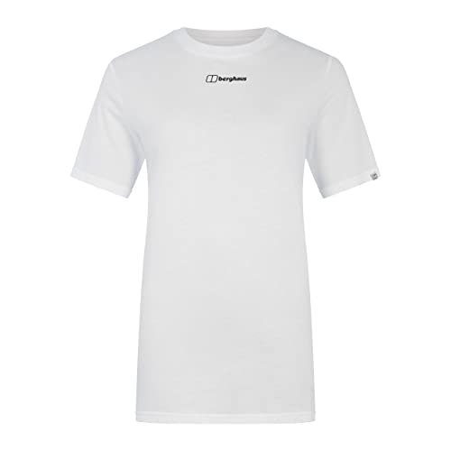 Berghaus Damen Boyfriend Dolomites Mountain Kurzärmeliges T-Shirt, Weiß, 40 EU von Berghaus