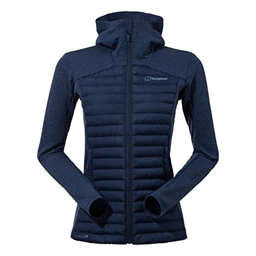 Berghaus Damen Nula Hybrid Isolierte Kunststoffjacke, Langlebiges Design, Wasserabweisende Synthetische Jacke, Blau, 44 EU von Berghaus