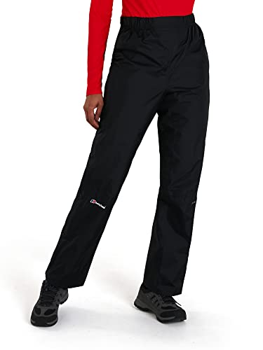 Berghaus Damen Deluge Wasserdicht Überhose, Langlebige, Bequeme Regenhose, Schwarz, S von Berghaus