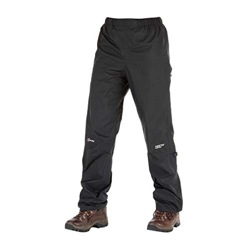 Berghaus Damen Paclite Gore-Tex wasserdichte Überhose, leicht, langlebig, umweltfreundlich, Schwarz, L von Berghaus