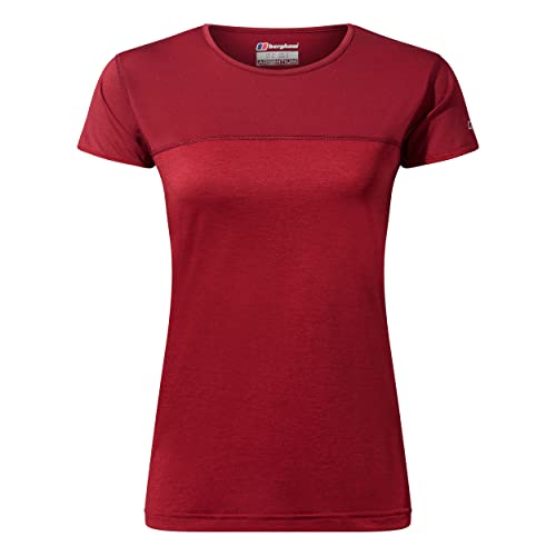 Berghaus Damen Voyager Kurzärmeliges Tech Base Layer T-Shirt, Rot, 38 EU Berghaus Damen Voyager Kurzärmeliges Tech Base Layer T-Shirt, Rot, 38 EU von Berghaus