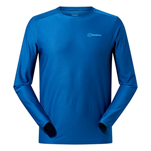 Berghaus Herren 24/7 Langärmeliges Tech Baselayer T-Shirt, Blau, XL EU Berghaus Herren 24/7 Langärmeliges Tech Baselayer T-Shirt, Blau, XL EU von Berghaus