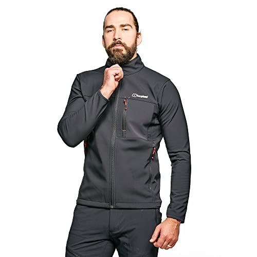 Berghaus Herren Ghlas 2.0 Winddichte Softshell Jacke, Extra Wärme, verstellbar, umweltbewusst, Schwarz, S Berghaus Herren Ghlas 2.0 Winddichte Softshell Jacke, Extra Wärme, verstellbar, umweltbewusst, Schwarz, S von Berghaus