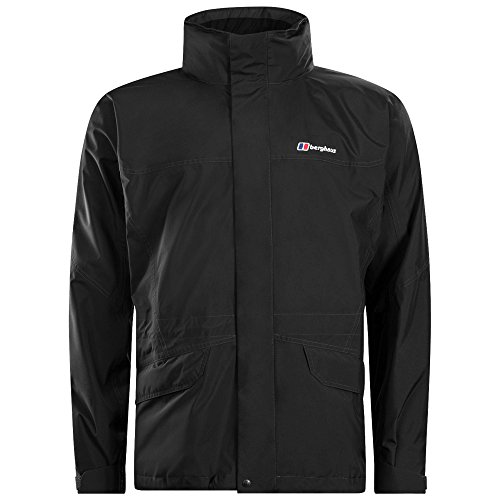 Berghaus Herren Cornice III Interactive Gore-Tex Wasserdichte Shell Jacke, Langlebiger, atmungsaktiver Regenmantel, Schwarz, L Berghaus Herren Cornice III Interactive Gore-Tex Wasserdichte Shell Jacke, Langlebiger, atmungsaktiver Regenmantel, Schwarz, L von Berghaus