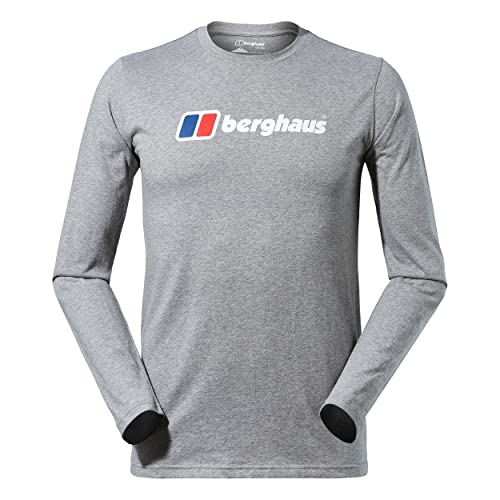 Berghaus Herren Organic Big Classic Langärmeliges T-Shirt, Grau, XL EU von Berghaus