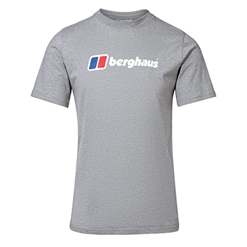 Berghaus Herren Organic Big Classic Logo T-Shirt, Grau, XL EU von Berghaus