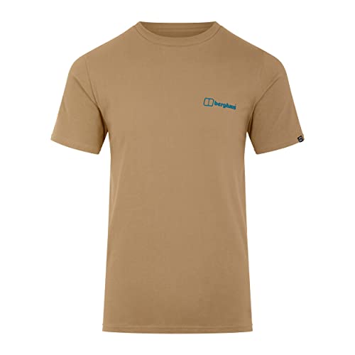 Berghaus Herren Snowdon Colour Logo Kurzärmeliges Tee T-shirt, Beige, M von Berghaus