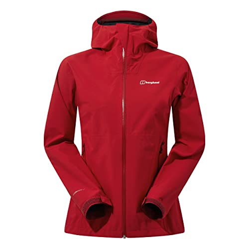 Berghaus Damen Mehan Vented Wasserdichte Shell Jacke, strapazierfähiger, atmungsaktiver Regenmantel, Rot, 40 EU Berghaus Damen Mehan Vented Wasserdichte Shell Jacke, strapazierfähiger, atmungsaktiver Regenmantel, Rot, 40 EU von Berghaus