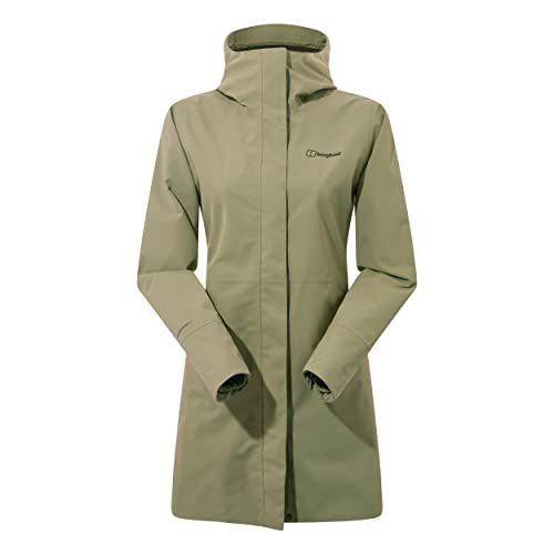 Berghaus Damen Omeara Long Length Wasserdichte Shell Jacke, strapazierfähiger, atmungsaktiver Regenmantel von Berghaus