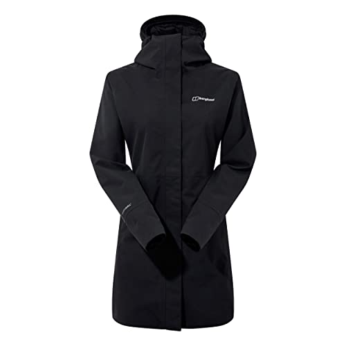 Berghaus Damen Omeara Long Length Wasserdichte Shell Jacke, strapazierfähiger, atmungsaktiver Regenmantel von Berghaus