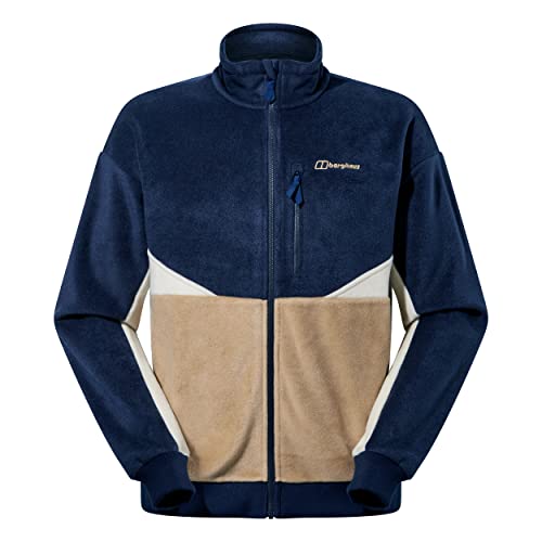 Berghaus Herren Retrorise Fleece Jacke, zusätzliche Wärme, extra bequem, Blau, S von Berghaus