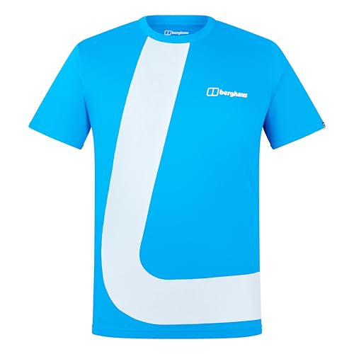 Berghaus Travlek T-Shirt für Herren, Mountain Blue, 2XL Berghaus Travlek T-Shirt für Herren, Mountain Blue, 2XL von Berghaus