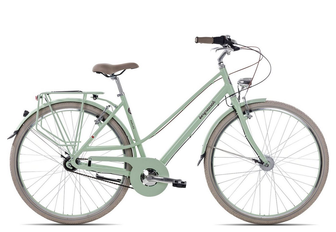 Bergrausch Cityrad Marlies 7, 7 Gang Shimano Nexus 7 Rücktritt Schaltwerk, Citybike Damenrad 28 Zoll tiefer Einstieg grün von Bergrausch