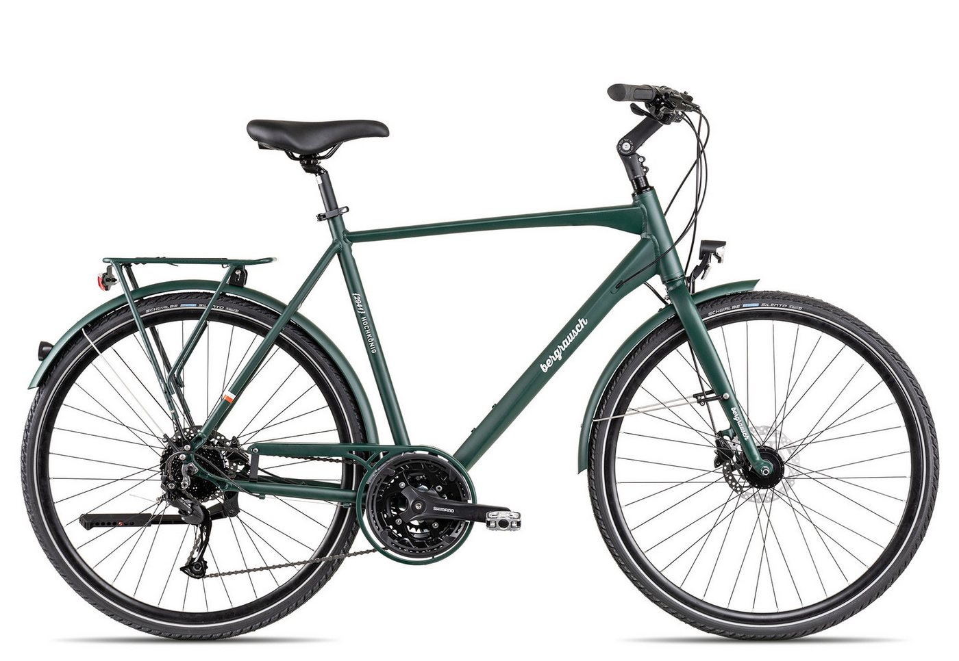 Bergrausch Trekkingrad Bergrausch Hochkönig, 27 Gang Shimano Alivio RD-M3100SGS Schaltwerk, Kettenschaltung, Herrenfahrrad Trekking grün Bergrausch Trekkingrad Bergrausch Hochkönig, 27 Gang Shimano Alivio RD-M3100SGS Schaltwerk, Kettenschaltung, Herrenfahrrad Trekking grün von Bergrausch