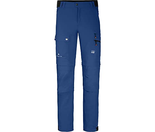 Bergson FROSLEV Bermuda Zipp-Off | Herren Wanderhose, recycelt, elastisch, 7 Taschen, Monaco Blue [399], 52 - Herren von Bergson