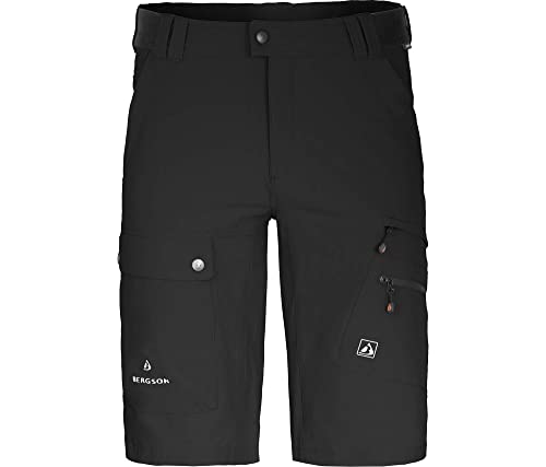 Bergson FROSLEV Comfort Bermuda | Herren Wandershorts, recycelt, elastisch, 7 Taschen, Black [900], 52 - Herren von Bergson