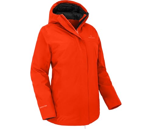 Bergson JOKINE | Damen Winterparka, warm wattiert, 20000 mm Wassersäule, Paprika Flame [582], 50 - Damen von Bergson