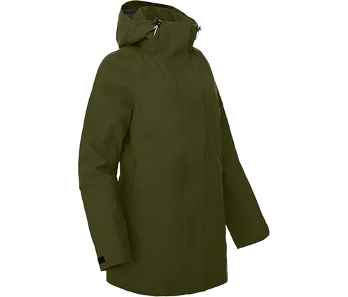 Bergson JOKINE Light | Damen Sommer-Parka, wasserdicht, leichtes Netzfutter, 20000 Wassersäule, Green Goose [253], 44 - Damen von Bergson