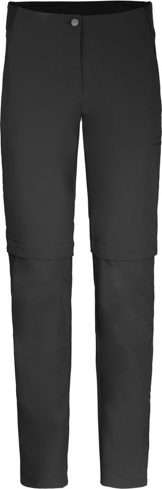 Bergson Outdoorhose AALBORG Vario Zipp-Off (slim) Damen Wanderhose, recycelt, elastisch, sportlich, Normalgrößen, schwa von Bergson