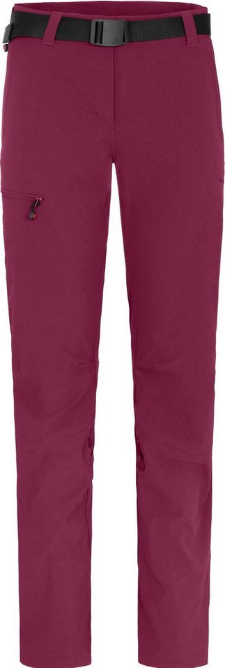 Bergson Outdoorhose HYDRYS Damen Wanderhose, vielseitig, pflegeleicht, Normalgrößen, Pflaumen rot von Bergson