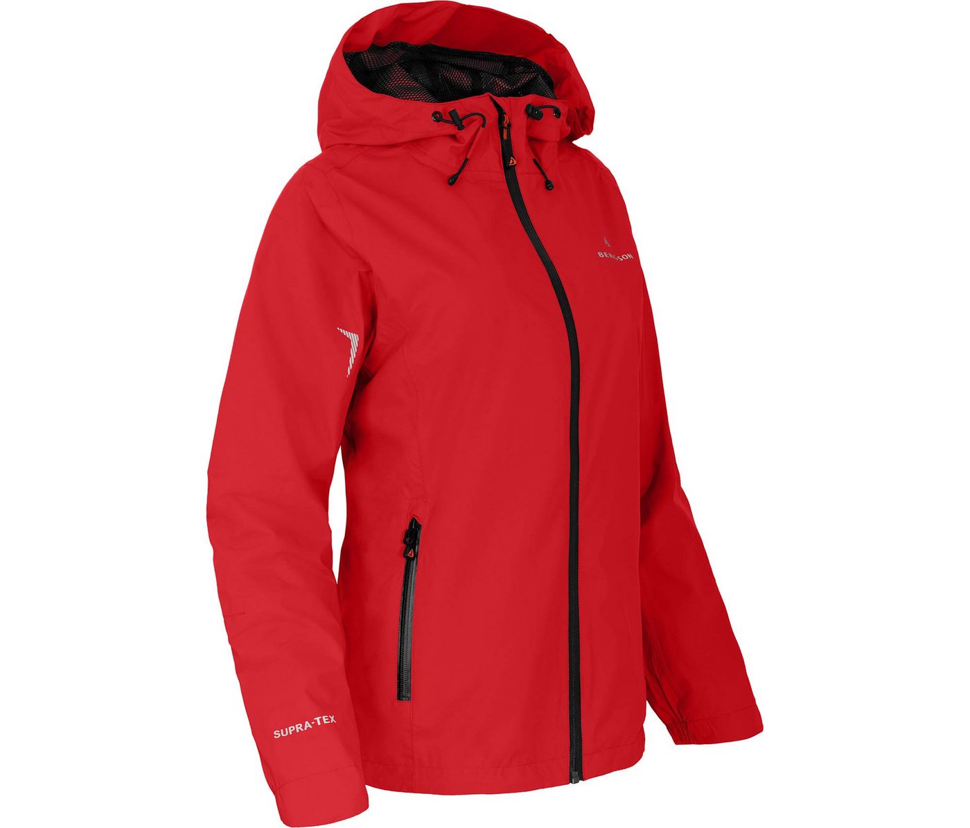 Bergson Outdoorjacke HELLI Damen Regenjacke, Netzfutter, 12000 mm Wassersäule, Normalgrößen, sal von Bergson