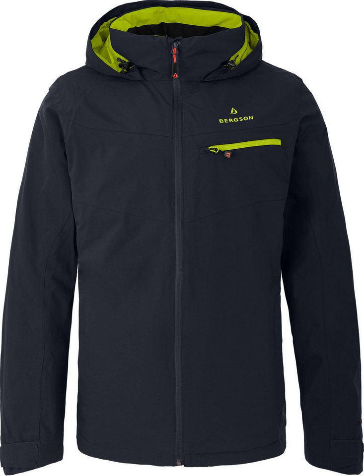 Bergson Outdoorjacke TALLMOS THERMO Herren Regenjacke, leicht wattiert, 20000 mm Wassersäule, Normalgröße von Bergson