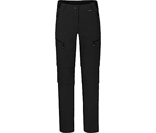 Bergson PORI Doppel Zipp-Off mit T-ZIPP | Damen Wanderhose, robust elastisch, black [900], 34 - Damen von Bergson