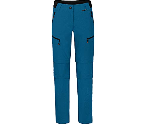 Bergson PORI Doppel Zipp-Off mit T-ZIPP | Damen Wanderhose, robust elastisch, blue Sapphire [307], 19 - Damen von Bergson