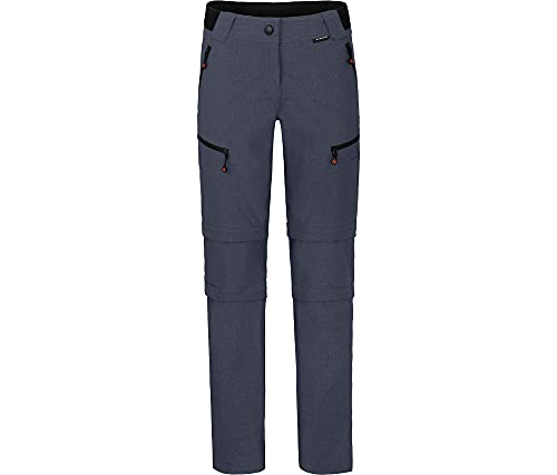 Bergson PORI Doppel Zipp-Off mit T-Zipp | Damen Wanderhose, robust elastisch, Ombre Blue [922], 19 - Damen von Bergson