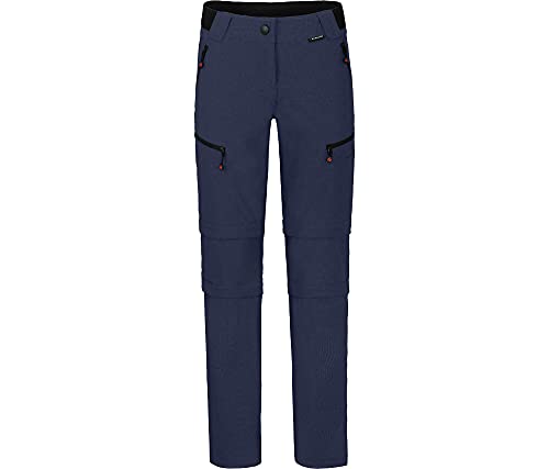 Bergson PORI Doppel Zipp-Off mit T-Zipp | Damen Wanderhose, robust elastisch, Peacoat Blue [368], 20 - Damen von Bergson