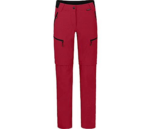 Bergson PORI Zipp-Off | Damen Wanderhose, robust, elastisch, Chili Pepper [129], 50 - Damen von Bergson