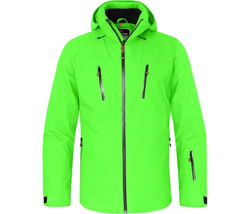 Bergson RESO 2 | Herren Skijacke & Winterjacke, wattiert 20000 mm Wassersäule, Green Gecko [272], 110 - Herren von Bergson