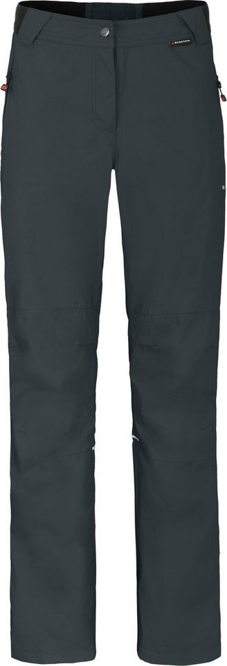 Bergson Regenhose LYNDE COMFORT Damen Regenhose, Netzfutter, 12000 mm Wassersäule, Kurzgrößen, dunkel von Bergson