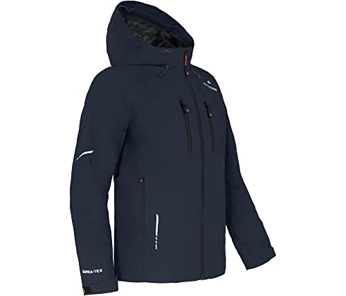 Bergson SKIEN | Herren Regenjacke, recycelt, Netzfutter, 20000 mm Wassersäule, Navy Blazer [329], 60 - Herren von Bergson