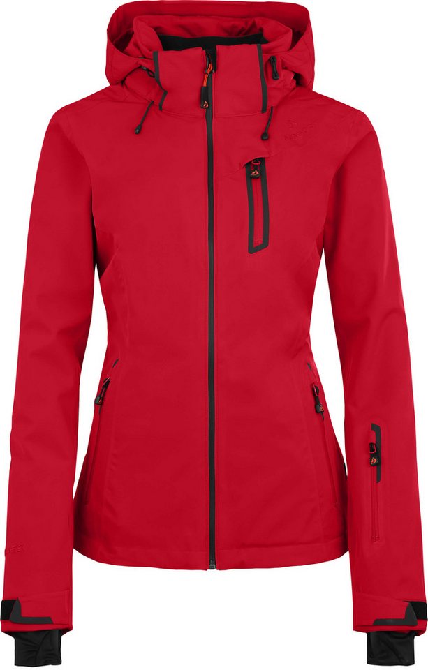 Bergson Regenjacke NICE light Damen Skijacke & Outdoorjacke, gefüttert, 20000 mm Wassersäule, Kurzg Bergson Regenjacke NICE light Damen Skijacke & Outdoorjacke, gefüttert, 20000 mm Wassersäule, Kurzg von Bergson