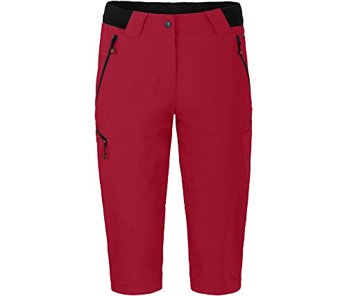 Bergson VIDAA Comfort Capri (Slim) | Damen 3/4 Wanderhose, leicht, strpazierfähig, Chili Pepper [129], 36 - Damen von Bergson