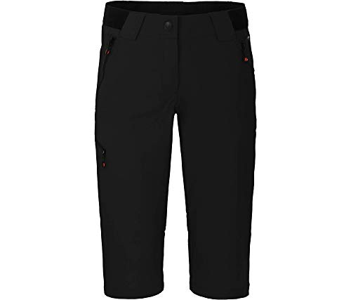 Bergson VIDAA Comfort Capri | leichte 3/4 Damen Wanderhose, black [900], 44 - Damen von Bergson