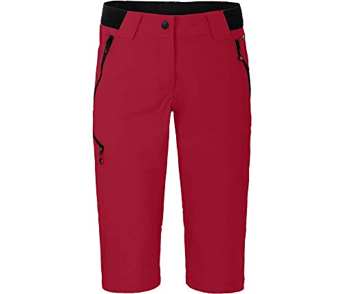 Bergson VIDAA Comfort Capri | Damen 3/4 Wanderhose, leicht, strapazierfähig, Chili Pepper [129], 46 - Damen von Bergson