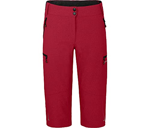 Bergson Vina Capri | Damen 3/4 Radhose (mit gepolsterter Innenhose), robust, elastisch, Chili Pepper [129], 48 - Damen von Bergson