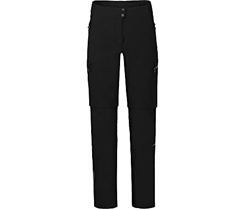 Bergson Vina Zipp-Off | Damen Radhose (mit gepolsterter Innenhose), robust, elastisch, Black [900], 48 - Damen von Bergson