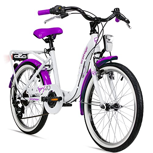 Bergsteiger Atlantis 20, 24 Zoll Kinderfahrrad, geeignet für 6,7, 8, 9, 10, 11 Jahre, StVZO, Shimano Schaltung, Mädchen-Fahrrad mit Dynamo-Licht Bergsteiger Atlantis 20, 24 Zoll Kinderfahrrad, geeignet für 6,7, 8, 9, 10, 11 Jahre, StVZO, Shimano Schaltung, Mädchen-Fahrrad mit Dynamo-Licht von Bergsteiger