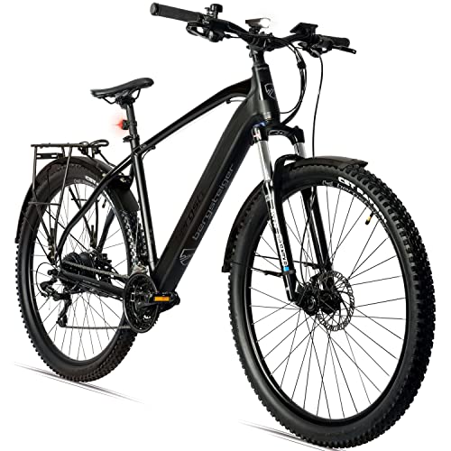 Bergsteiger Cannock 29 Zoll E-Bike mit 250 Watt Motor, Hydraulikbremsen, Aluminium Ebike Mountainbike Herren & Damen, Farbdisplay, Elektrofahrrad mit Shimano 24 Gang-Schaltung Bergsteiger Cannock 29 Zoll E-Bike mit 250 Watt Motor, Hydraulikbremsen, Aluminium Ebike Mountainbike Herren & Damen, Farbdisplay, Elektrofahrrad mit Shimano 24 Gang-Schaltung von Bergsteiger