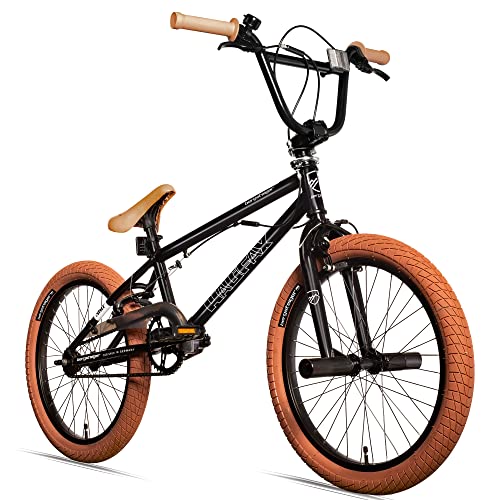 Bergsteiger Halifax 20 Zoll BMX, Fatbike, 360° Rotor-System, Freestyle, 2 Stahl Pegs, Kettenschutz, Freilauf von Bergsteiger