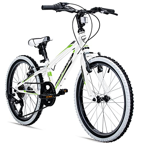 Bergsteiger Kansas 20, 24 Zoll Kinderfahrrad, geeignet für 6, 7, 8, 9, 10, 11 Jahre, Shimano 6 Gang-Schaltung, Mountainbike mit Weißwandbereifung, Jungen-Fahrrad, Mädchen-Fahrrad Bergsteiger Kansas 20, 24 Zoll Kinderfahrrad, geeignet für 6, 7, 8, 9, 10, 11 Jahre, Shimano 6 Gang-Schaltung, Mountainbike mit Weißwandbereifung, Jungen-Fahrrad, Mädchen-Fahrrad von Bergsteiger