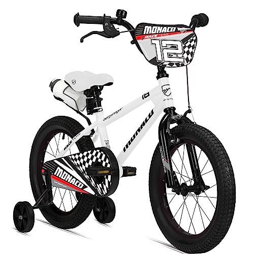 Bergsteiger Monaco 12 Zoll Kinderfahrrad, geeignet für 3 und 4 Jahre, BMX, Stützräder, Rücktrittbremse, Trinkflasche, Kettenschutz Bergsteiger Monaco 12 Zoll Kinderfahrrad, geeignet für 3 und 4 Jahre, BMX, Stützräder, Rücktrittbremse, Trinkflasche, Kettenschutz von Bergsteiger