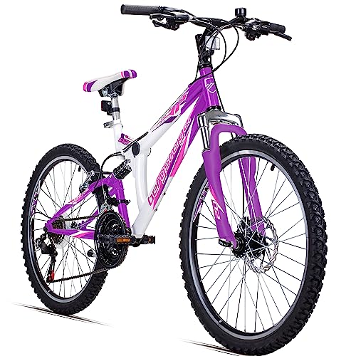Bergsteiger Montreal 20, 24 Zoll Kinderfahrrad, geeignet für 6,7, 8, 9, 10, 11, 12, 13 Jahre, Shimano 18 Gang-Schaltung, Mountainbike mit Vollfederung, Jungen-Fahrrad, Mädchen-Fahrrad Bergsteiger Montreal 20, 24 Zoll Kinderfahrrad, geeignet für 6,7, 8, 9, 10, 11, 12, 13 Jahre, Shimano 18 Gang-Schaltung, Mountainbike mit Vollfederung, Jungen-Fahrrad, Mädchen-Fahrrad von Bergsteiger