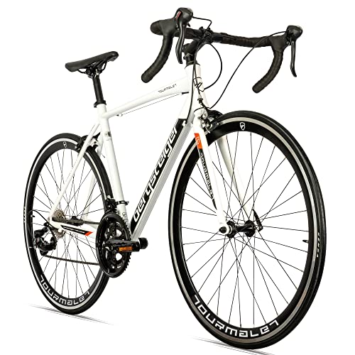 Bergsteiger Tourmalet 28 Zoll Rennrad, Aluminium Gravelbike mit Shimano 14 Gang-Schaltung, Gewicht nur 11 kg, Gravel Bike geeignet für Herren & Damen ab 170 cm von Bergsteiger